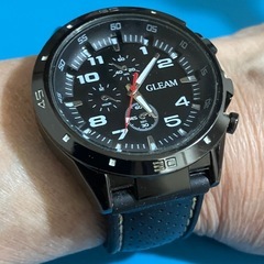 引き取り無かったので再募集💪　GLEAM 中古腕時計　非防水　動作品の画像
