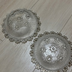 昭和レトロ アデリア ピコット　ガラスボウル　2個の画像