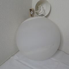 イケア　照明器具　30cm球ペンダント（昼白色）＆スポットライト（電球色）　2点セット　点灯確認済み　【非対面取引です】の画像