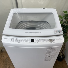 R232 ☀️ ジモティー限定特別価格！ 2022年製の高年式♪ AQUA 洗濯機 （洗濯7.0㎏) AQW-V7N ⭐ 動作確認済 ⭐ クリーニング済の画像