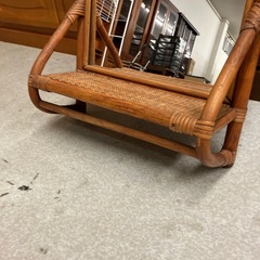 サ2511-487 ラタン 壁掛けドレッサー キズ汚れ有りの画像