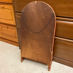 サ2511-487 ラタン 壁掛けドレッサー キズ汚れ有りの画像