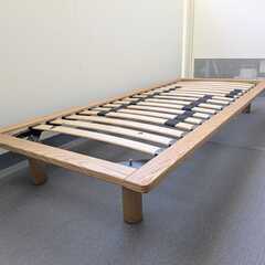 【無料で差し上げます】木製ベッドフレーム（セミシングル）の画像
