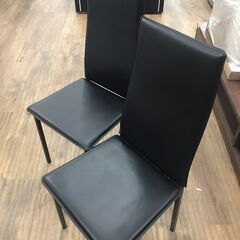 【ジャングルジャングル広陵店】ダイニングセット　ガラストップ　ブラックの画像