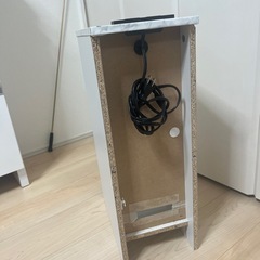 2口コンセント付き　サイドテーブルラック の画像