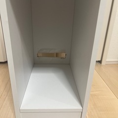 2口コンセント付き　サイドテーブルラック の画像