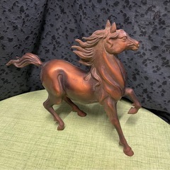 馬の置物　鉄製の画像