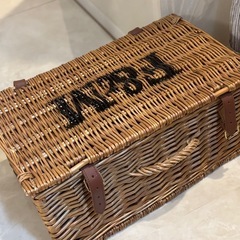 フォートナム&メイソン バスケット 籠 バッグ　の画像