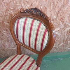 002送料設置無料　別荘保管品　英国猫足チェアの画像