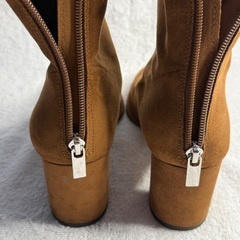 H&M レディース ブラウン アンクルハイソックスブーツ　40（25cm）の画像