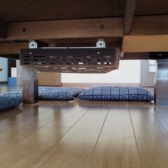 長方形家具調こたつの画像