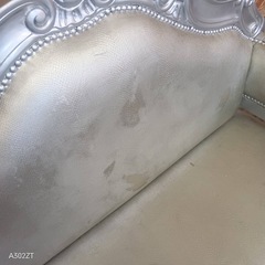 005送料設置無料　別荘保管品　猫足アンティーク2Pソファ　2人掛けの画像