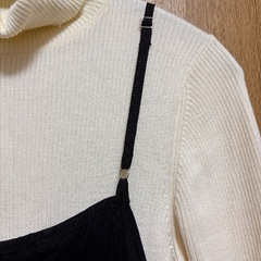 新品同様　キャミワンピース　黒Lサイズの画像