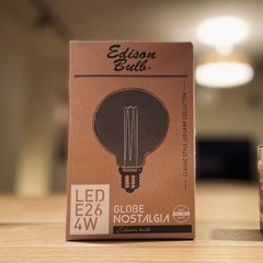 【動作確認していないためジャンク品、箱説なし】LEDフィラメントのレトロな電球　エジソンバブルとビートソニックのLED電球です（間接照明、ノスタルジック）の画像