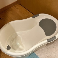 ベビーバス グレー 新生児〜 沐浴グッズの画像