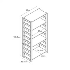 新品・未使用 無印良品　パイン材ユニットシェルフ・８６ｃｍ幅・大の画像