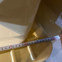 決まりました　漬物樽　角形　黄色　２個　物入れにもの画像