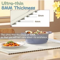 食品保温プレート シリコンマット フードウォーマー タイマー付き パーティーの画像