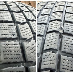 パンク修復歴有 BRIDGESTONE BLIZZAK TM-03 FOR TAXI ブリヂストン ブリザック ティーエムゼロスリー 195/65R15 91Q スタッドレス 2本の画像