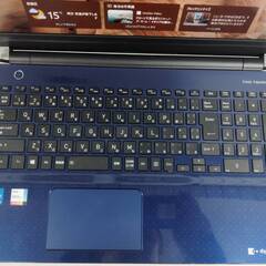中古良品ノートパソコン 東芝 P2-T7RP-BL Windows11+office 爆速SSD512GB core i7-1165G7/メモリ8GB/15.6インチ/webカメラ/無線/Blu-rayの画像