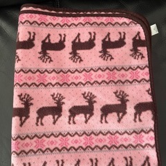 ノルディック柄トナカイ ブランケットの画像