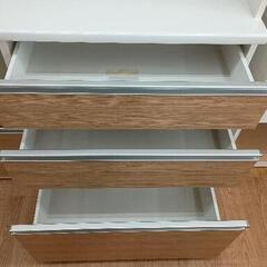 1128-017 ★リユースのサカイ春日部店★ 松田家具 レンジボード ホワイトの画像