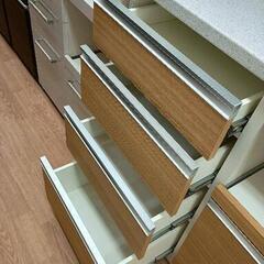 1128-018 ★リユースのサカイ春日部店★ 食器棚 ブラウンの画像