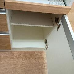 1128-018 ★リユースのサカイ春日部店★ 食器棚 ブラウンの画像