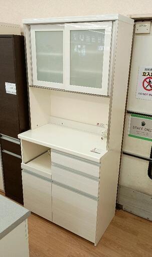 1128-020 ★リユースのサカイ春日部店★ パモウナ 食器棚 ホワイト