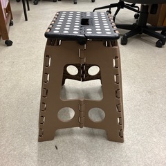  M2511-489 折りたたみステップ ブラウン キズ汚れ有りの画像