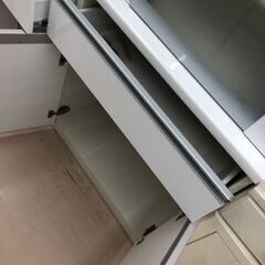 【ジャングルジャングル和歌山店】【Wa3373】レンジボード ホワイト 松田家具 リユースショップ リサイクルショップ 中古家具 中古家電 中古自転車 古着 冷蔵庫の画像