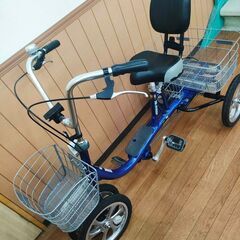 倒れない・パンクしない四輪自転車 エアロクークルMⅡ 美品 TB-M14Bの画像