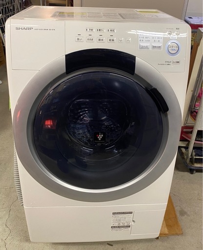 & ドラム式洗濯機　SHARP シャープ　7kg/3.5kg ES-S7A-WL 2016年製　動作確認済み