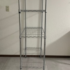 ドウシシャ ラック スチールラック 棚 4段 収納 幅85.5×奥行40.5×高さ151cm 全体耐荷重260kg 軽量 スリム スチールシェルフ キッチンラック レンジ台 キッチン収納 納戸 押し入れ収納 衣類収納 の画像