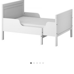 IKEA 伸長式ベッドフレームとマットレス の画像