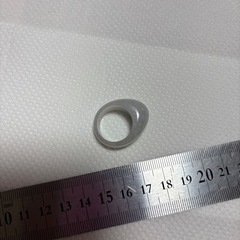 ヒスイ調リング　13〜14号か？写真でリング棒確認要の画像