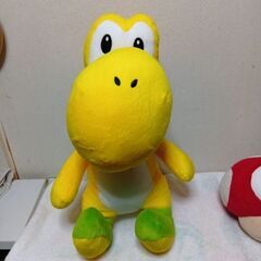 スーパーマリオブラザーズ　特大マリオ＆特大ヨッシー＆きのこぬいぐるみの画像