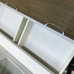 ジャングルジャングル貝塚店　食器棚　2枚扉　ホワイト　スリム　貝塚市　二色浜　リサイクルショップの画像