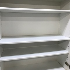 ジャングルジャングル貝塚店　食器棚　2枚扉　ホワイト　スリム　貝塚市　二色浜　リサイクルショップの画像