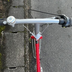 ＜新品・未使用車＞PATTY・20インチ折りたたみ自転車・シマノ外装6段変速 レッド・リアキャリア付きの画像