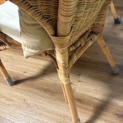 IKEA ラタンチェア　2つペアセットの画像