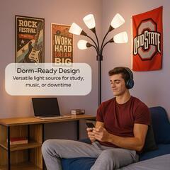 メデューサ フロアランプ アクリルシェードつき ライト　転売OK　倒産品　まとめ売り　ネット商材　アマゾン引き上げ商品　メルカリ　副業（の画像