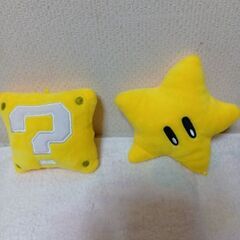 スーパーマリオブラザーズ　特大マリオ（白）＆特大こうら＆ブンブン＆星.?マークミニポーチ2個の画像