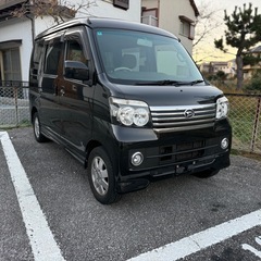 車検9年7月！/ダイハツ アトレーワゴン ｶｽﾀﾑﾀｰﾎﾞRS/ETC/パッド、ディスク新品/ブラック/ターボの画像