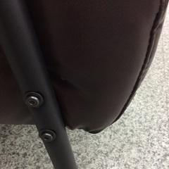 【ニトリのNシールド　ステイン2シリーズ】2人掛けソファ ラブソファ 合成皮革 Nシールド　ステイン2 ソファ　アイアンフレーム：ダークブラウンの画像