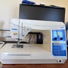 JUKIミシンHZL-EX7新品上位モデル ワイドテーブル付き自宅保管品の画像