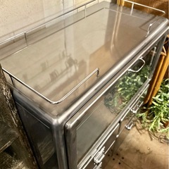 DULTON ダルトン CUP BOARD RAW S 120 メタルキャビネット ガラスキャビネット インダストリアル チェスト 収納家具 シェルフ ヴィンテージスタイル 店舗什器 / Display Cabinet Metal Storage Shelf Drawer Vintage Industrial Furnitureの画像