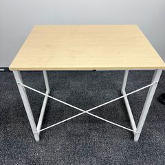 【使用感あり】サンワサプライ シンプルデスク ワークデスク モニターアーム対応の画像