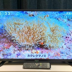 美品◎ 2019年製 32V型 TV Hisense 液晶テレビ 地デジ BS CS ◎ 32H30Eの画像