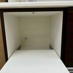 ★リユースのサカイ高崎店★TJ13481  食器棚 ダークブラウン H200.5×D42×W80 クリーニング済みの画像